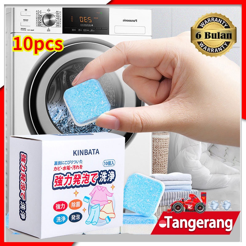 10pcs Tablet Pembersih Mesin Cuci KINBATA Washing Machine Cleaner Cleaner Mesin Cuci 10pcs/box