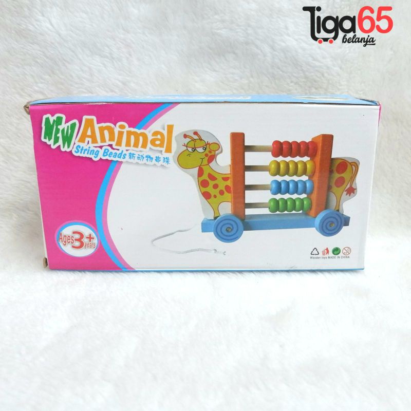 365 Mainan Edukasi / Mainan Kayu /  New Animal / Puzzle Kayu PZ346