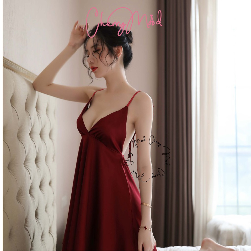 GARDENIA Lingerie Satin Dress Sayap All Size Baju Tidur Wanita Premium Terbaru Angel Dress Malam  Baju Dinas Depan Suami Sleepwear G string Termurah Baju Malam Pertama Terbaru Pakaian Dalaman Wanita-4