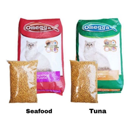 OMEGGA CAT FOOD 1KG (REPACK)/omega tuna makanan kucing