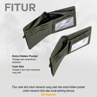 Dompet Pria Waterproof Dompet Lipat Pendek Cowok Dompet Uang Koin Kartu ATM Dompet Polos Original Distro Branded Premium Card Wallet Cowok Keren