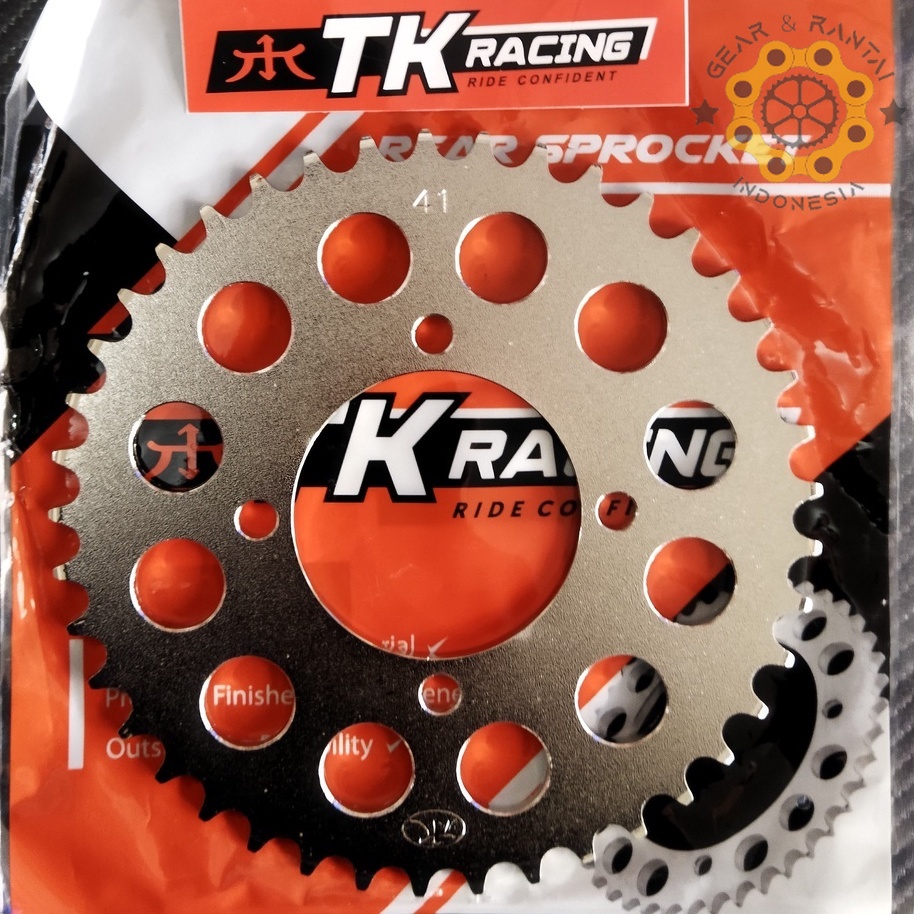 TK Racing Gear Belakang 415 RXZ RX King Fizr Vega R Jupiter Z Jupiter Z MX 135 30T 31T 32T 33T 34T 3