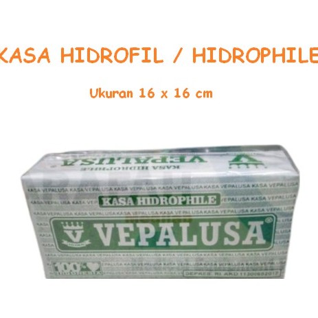 Kasa Hidrophile Kassa Vepalusa Mother Care Nirmala Husada Hidrofil 16 × 16 cm