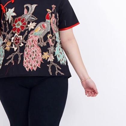 Atasan Cheongsam Bigsize Wanita Batik Jumbo (LIMITED EDITION) ▼