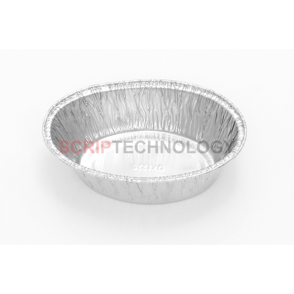 Wadah Aluminium Foil Tray Oval OX1225- CUP Aluminium OX-1225