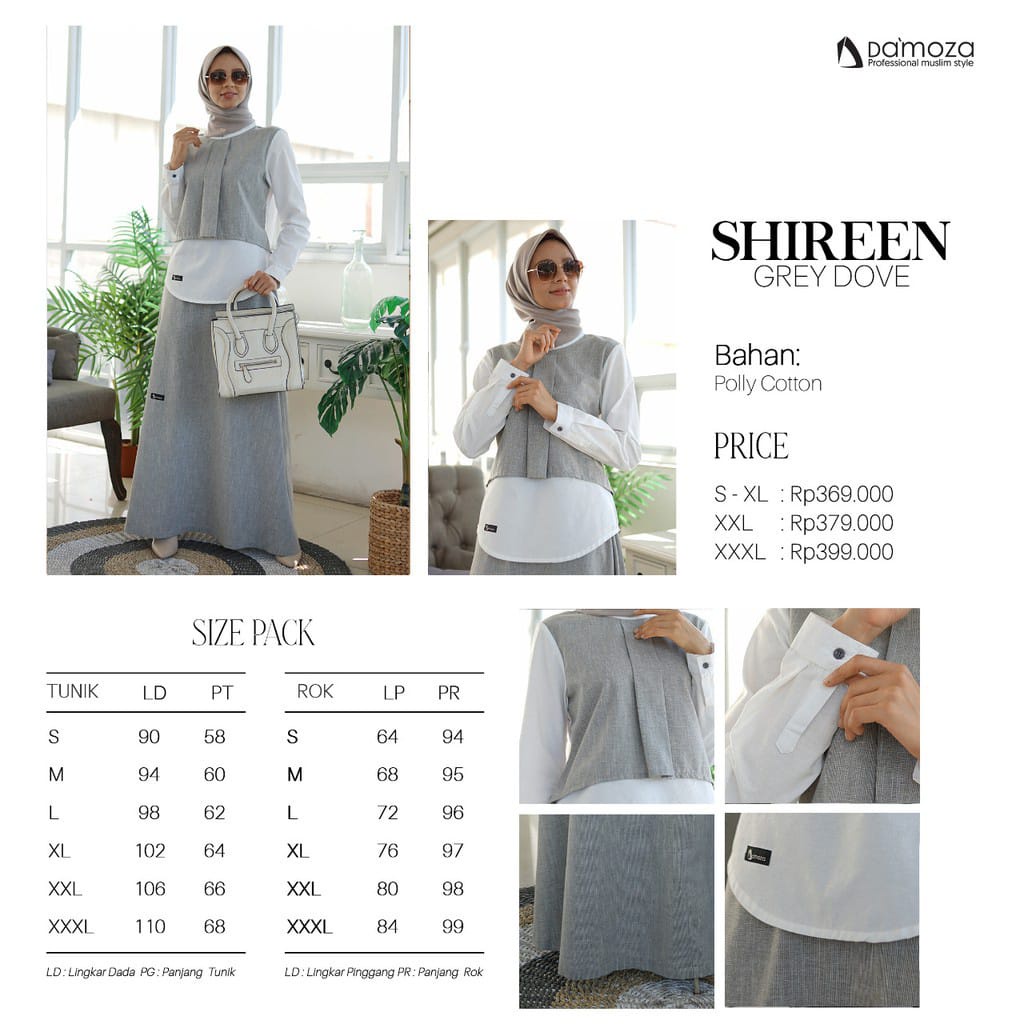 DAMOZA SHIREEN GREY DOVE