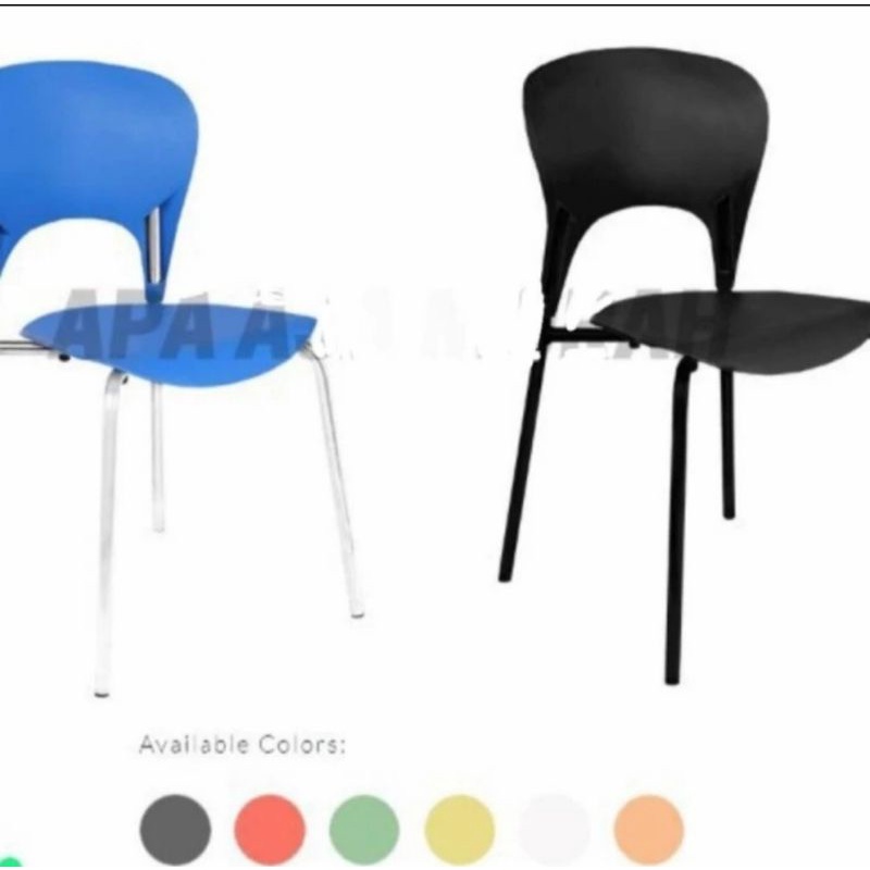 KURSI CAFE / KURSI TAMU/ KURSI / KURSI KANTOR / KURSI PLASTIK KAKI BESI MURAH DAN BERKWALITAS
