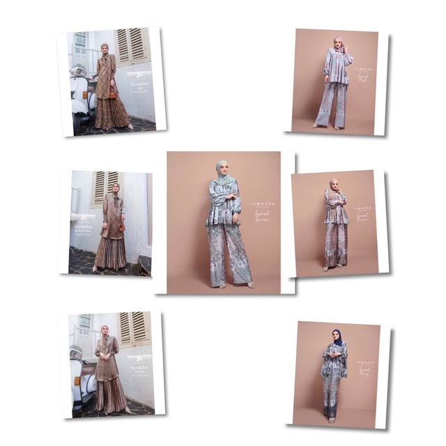 SET SARAH EUROPE DAN SONGKHLA SERIES BY JAWHARA SYARI