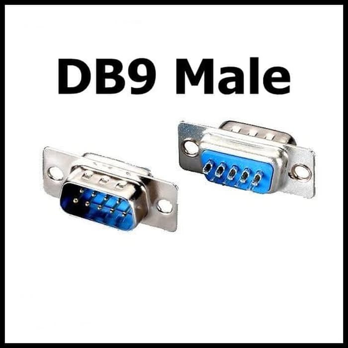 Connector DB 9Pin Male RS232 9 Pin DB9 Jack Konektor Komputer Jantan