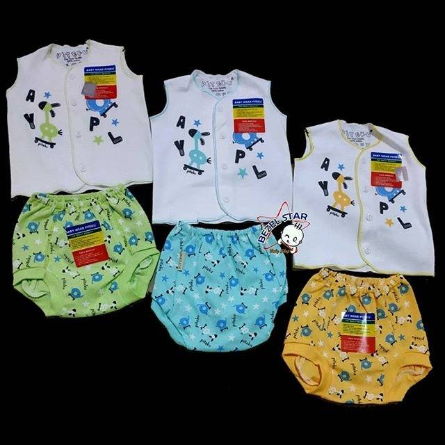  Baju  Bayi  Piteku Kutungan Kancing  Depan  New Born Neci dan 