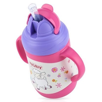 Nuby - Click It Insulated Stainless Straw Cup 220ml