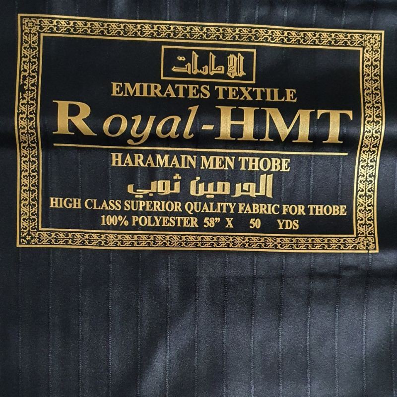 50 Cm Royal Haramain Men Thobe Salur Aneka Warna Brand Emirates