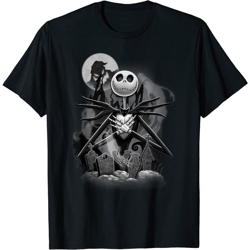 Baju Kaos Dewasa Disney Nightmare Before Christmas Jack Night Scene T-Shirt