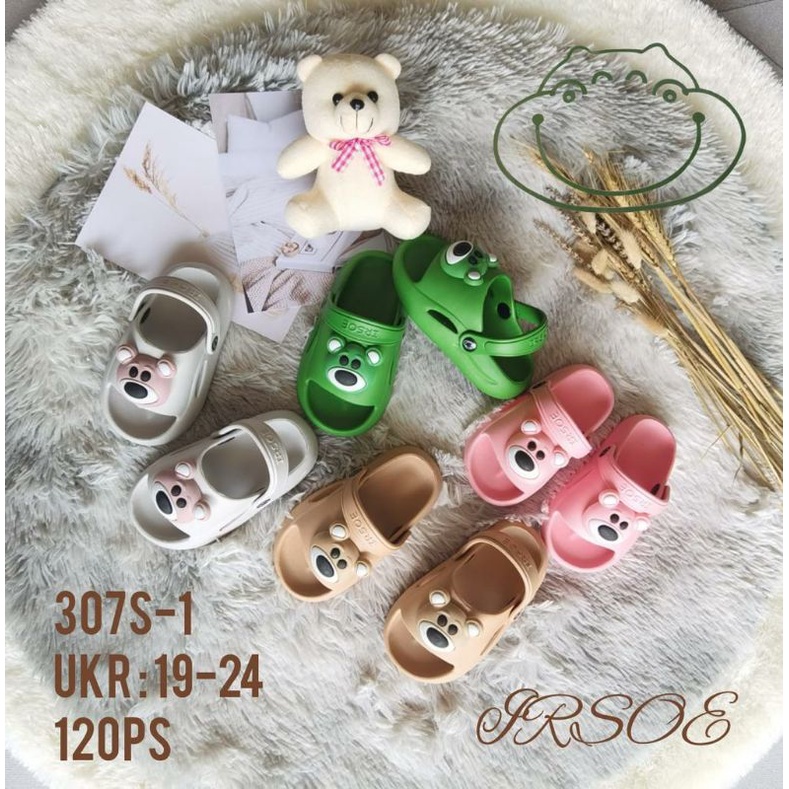 Sandal Anak Laki laki Motif Beruang Sandal Anak Perempuan Irsoe 307 | 19-29