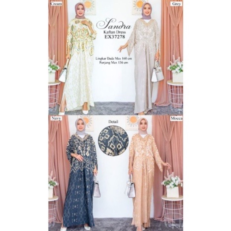 kaftan extu lebaran bigsize
