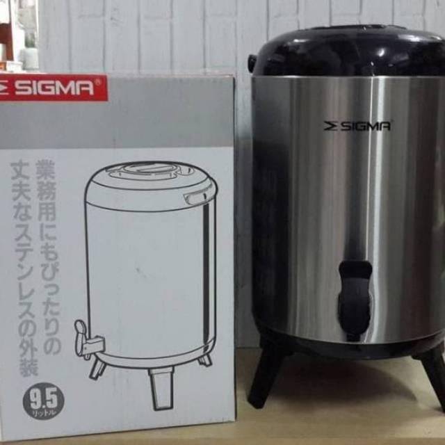 Dispenser sigma panas dingin / dispenser termos stainless 9,5liter