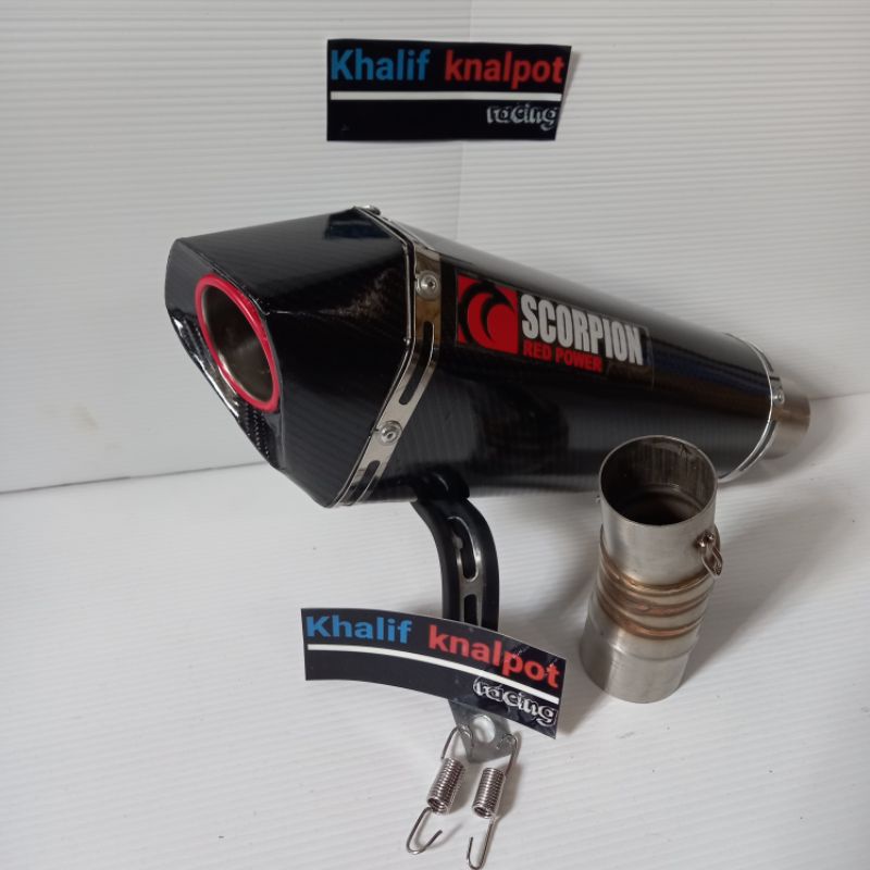 Knalpot Racing Scorpion slip on Ninja250 Ninja250Fi R25 Mt25