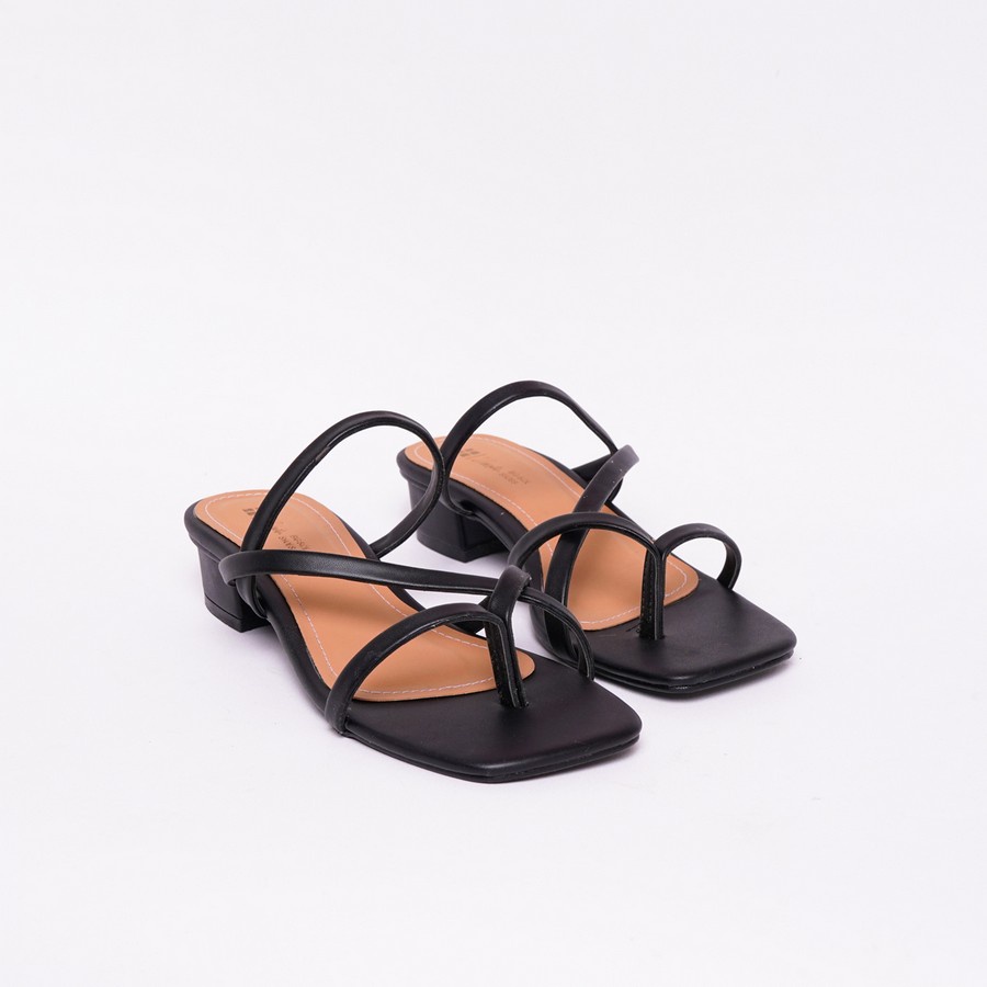 Sendal Big SIze Sandal Tali Heels Hak Tahu 3cm Silang Atas Wanita Jumbo Ukuran Besar