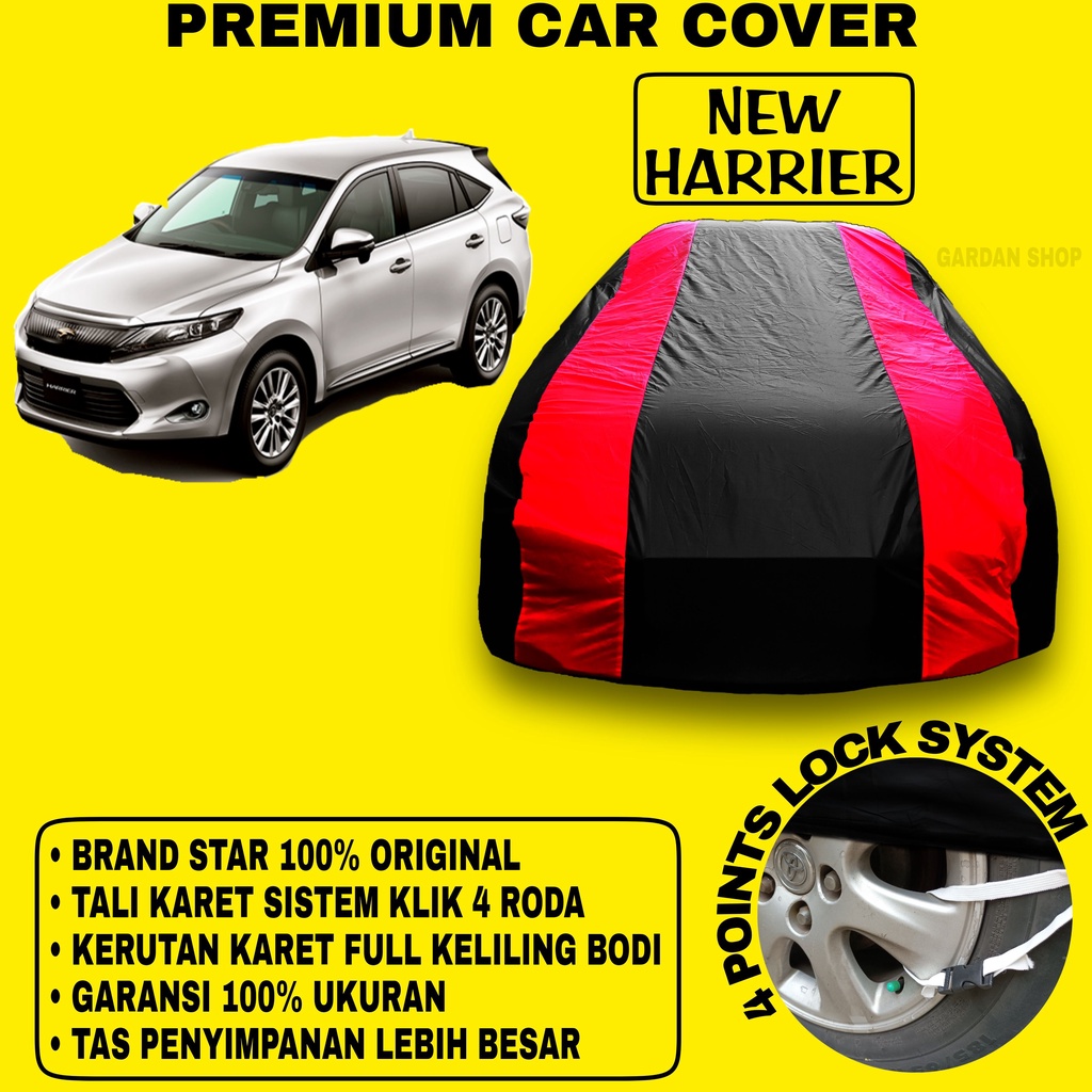 Body Cover NEW HARRIER Sarung Strip MERAH Penutup Pelindung Bodi Mobil New Harrier PREMIUM