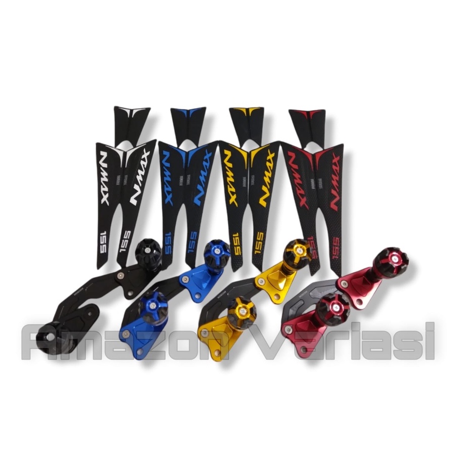 PAKET TANKPAD NMAX OLD 2015-2019 DAN JALU KNALPOT SLIDER PELINDUNG KNALPOT CNC NMAX OLD
