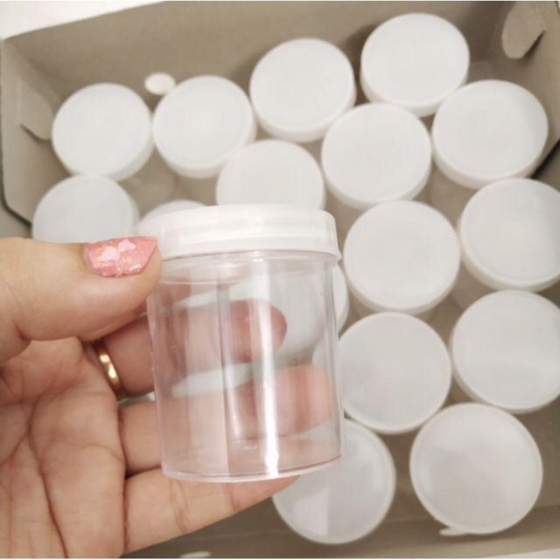 JAR KOSONG / WADAH GLITTER PLASTIK / POT KOSONG
