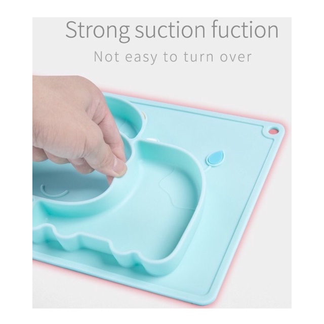 Piring Makan Bayi Silikon baby suction Plate Mat Platemat Silicone