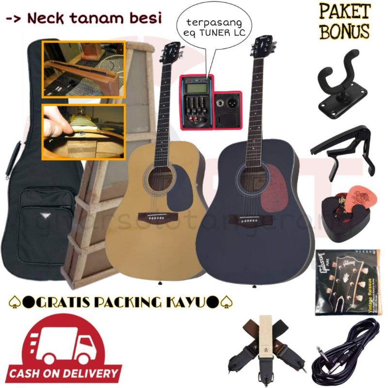 gitar akustik elektrik cort AD810E eq TUNER LC custom murah berkualitas