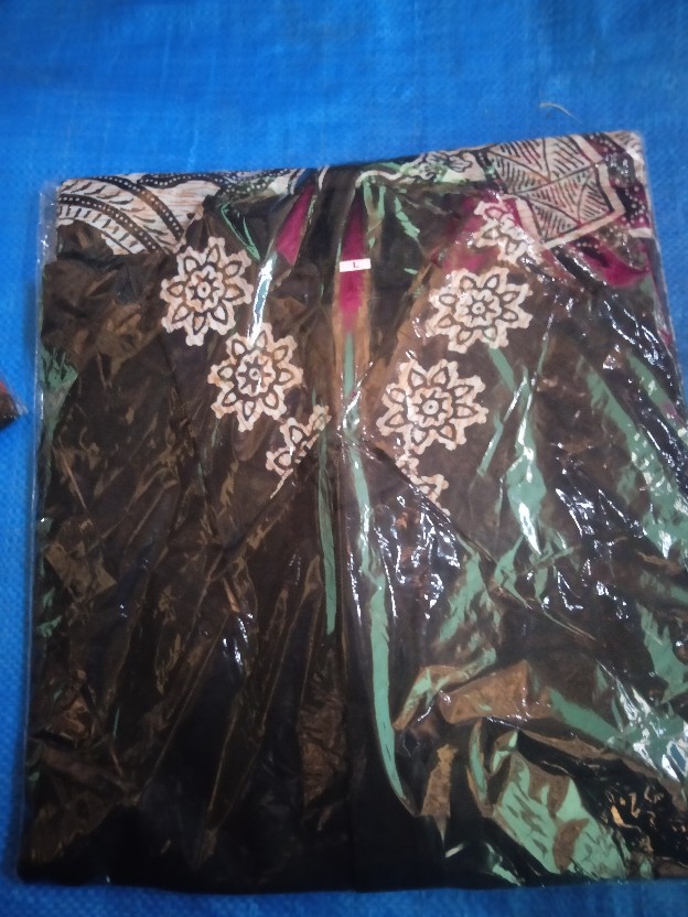 Kemeja Batik Lengan Panjang Batik  Danabrata Pria Motif Songket Hijau Kode 031 M L Xl Xxl Regular