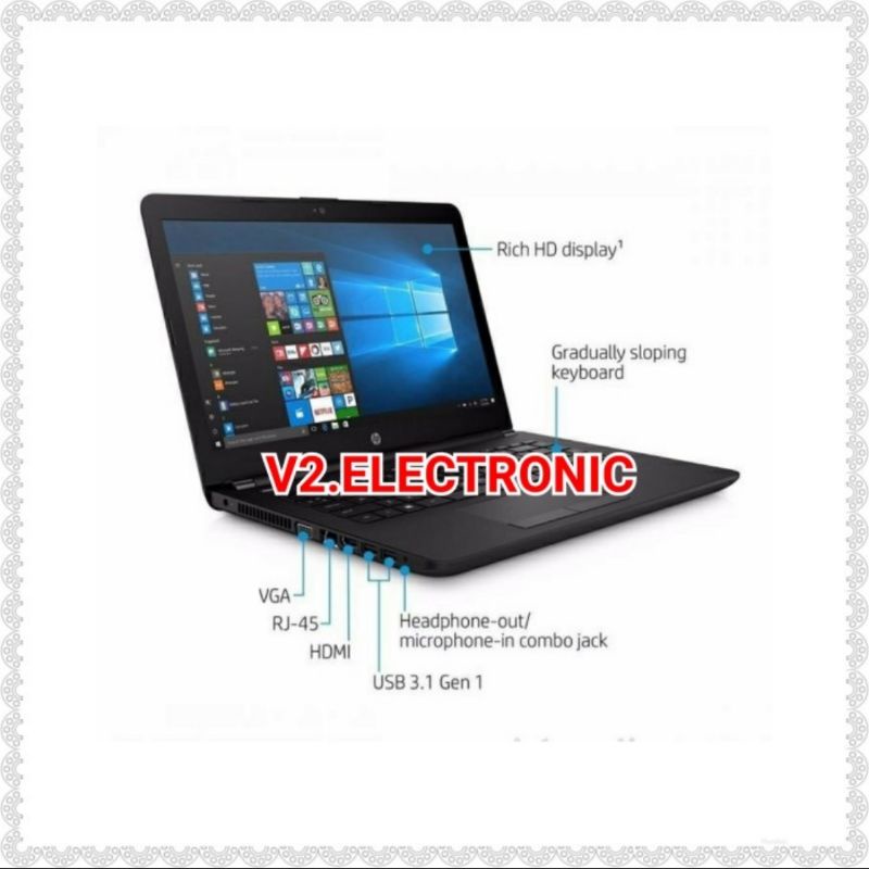 Laptop HP Intel Celeron N3060 | RAM 4GB | SSD 128GB | Windows 10