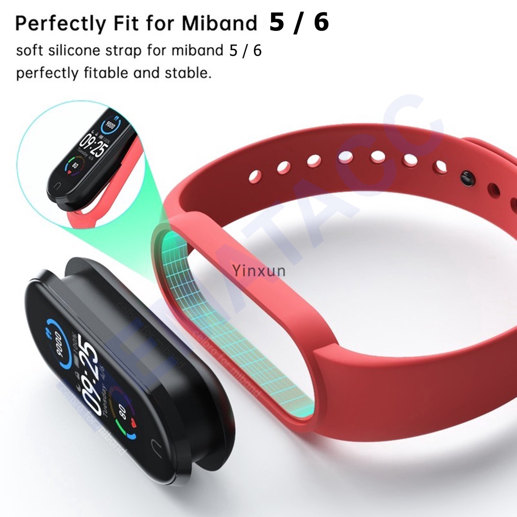 Strap Mi Band 6 5 4 3 Premium Lembut Tali Pengganti Xiaomi MiBand Hematacc