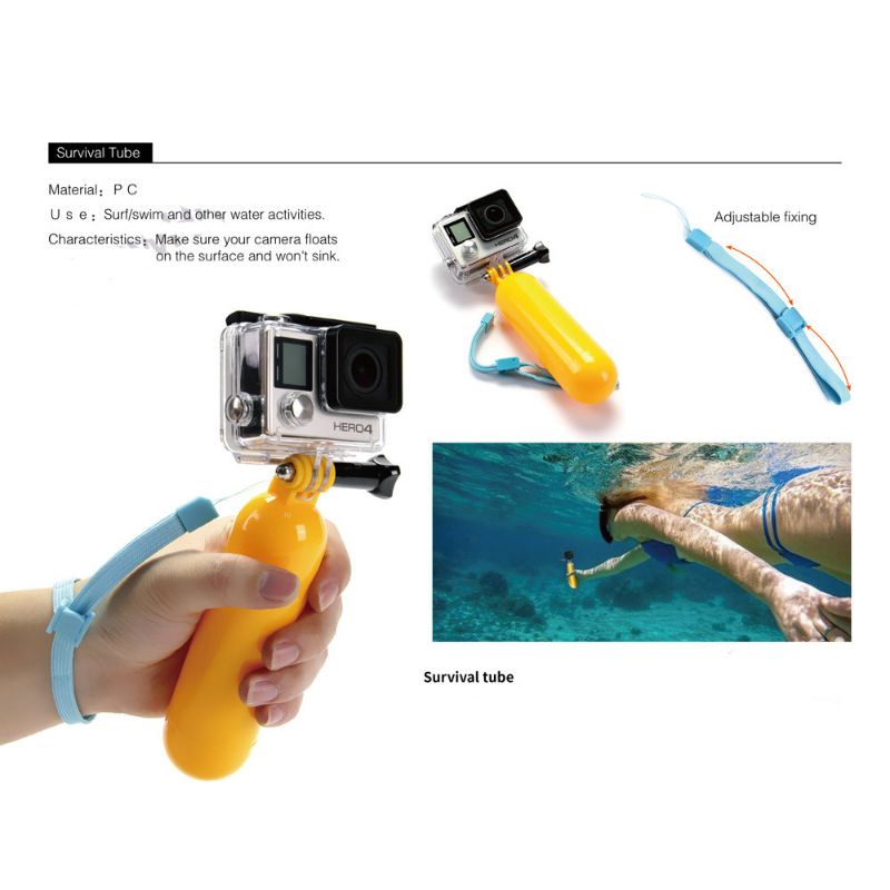 Paket Lengkap Asesoris Action Camera GoPro Yicam Brica