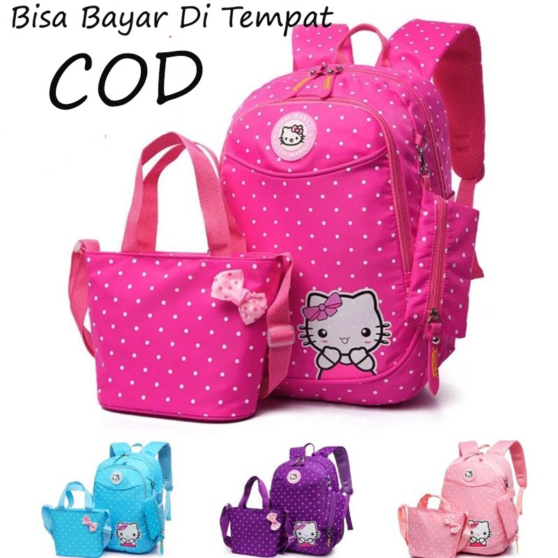 Tas Anak Sekolah Hello Kitty 4 varian Warna Shopee Indonesia Tas Anak Sekolah Hello Kitty 4 varian Warna Shopee Indonesia