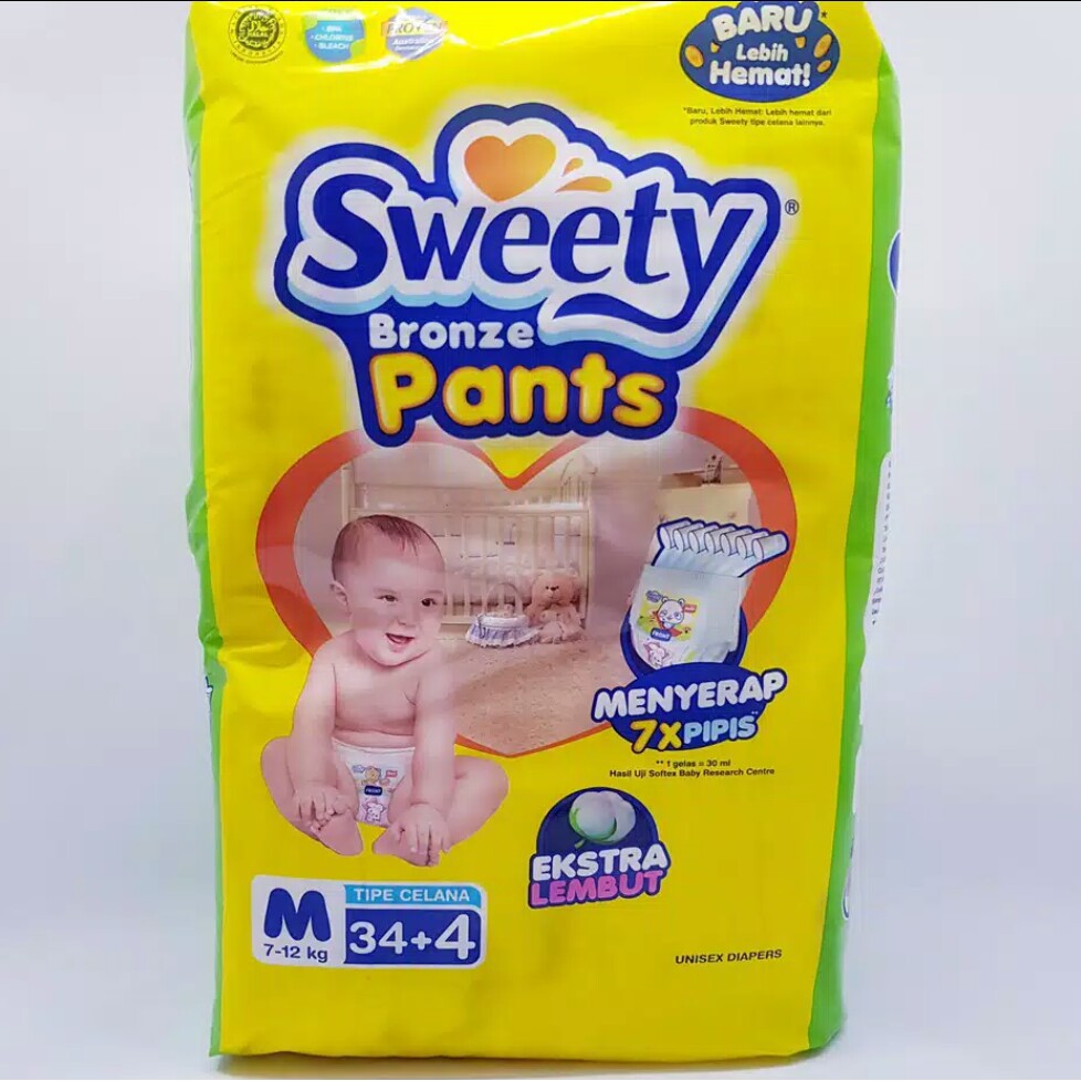 Popok Sweety Bronze Pants NB/S/M/L/XL/XXL | Shopee Indonesia