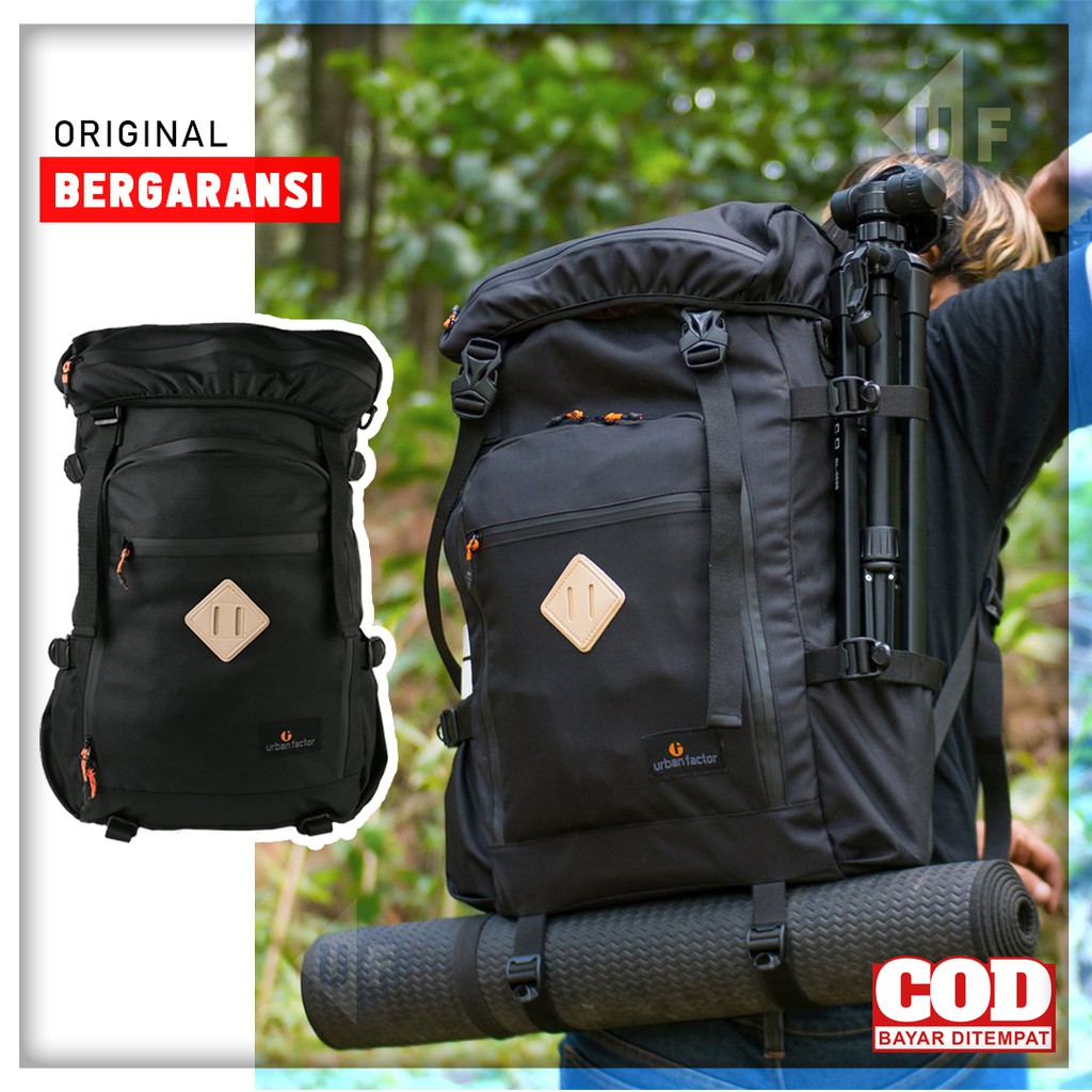 Tas Ransel Pria Tas Punggung Cowok Keren Traveling Original Premium Travel Bag Laki Warna Hitam Ori
