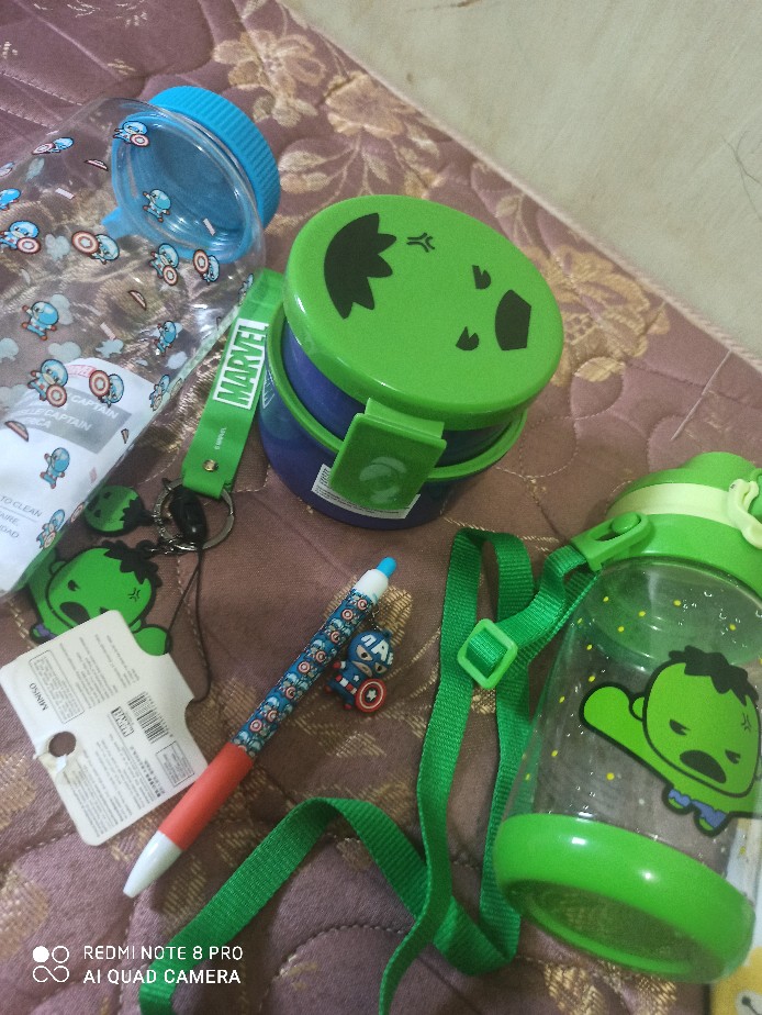 Miniso Marvel Tritan Water Bottle 520ml