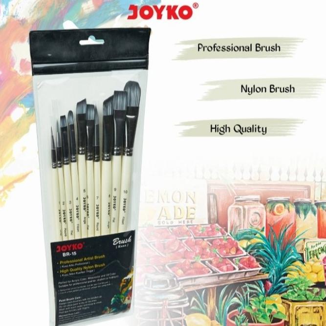 

TERBARU Joyko PROFESSIONAL Brush Set / Kuas Lukis Cat Acrylic Air Joyko BR-15/CAT AKRILIK SET/CAT AKRILIK SET 24 WARNA/CAT AKRILIK PASTEL/CAT AIR/CAT AIR LUKIS SET/CAT AIR GIOTTO/KUAS LUKIS 1 SET/KUAS LUKIS KECIL/KUAS LUKIS LENGKAP/KANVAS LUKIS/KANVAS