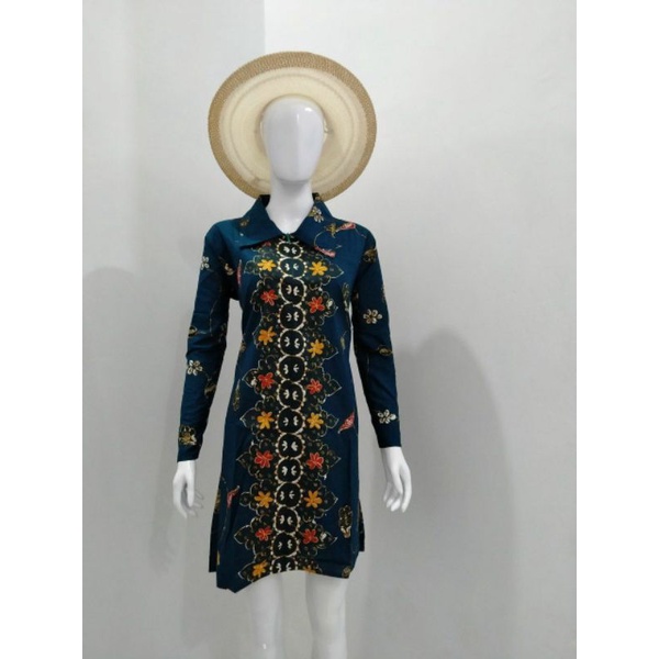 TUNIK BATIK KERJA KANTOR MOTIF BATIK MODERN