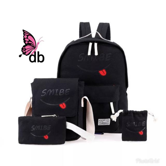 Ransel 4in1 murah smibe best seller /  ransel anak sekolah / ransel backpack lucu