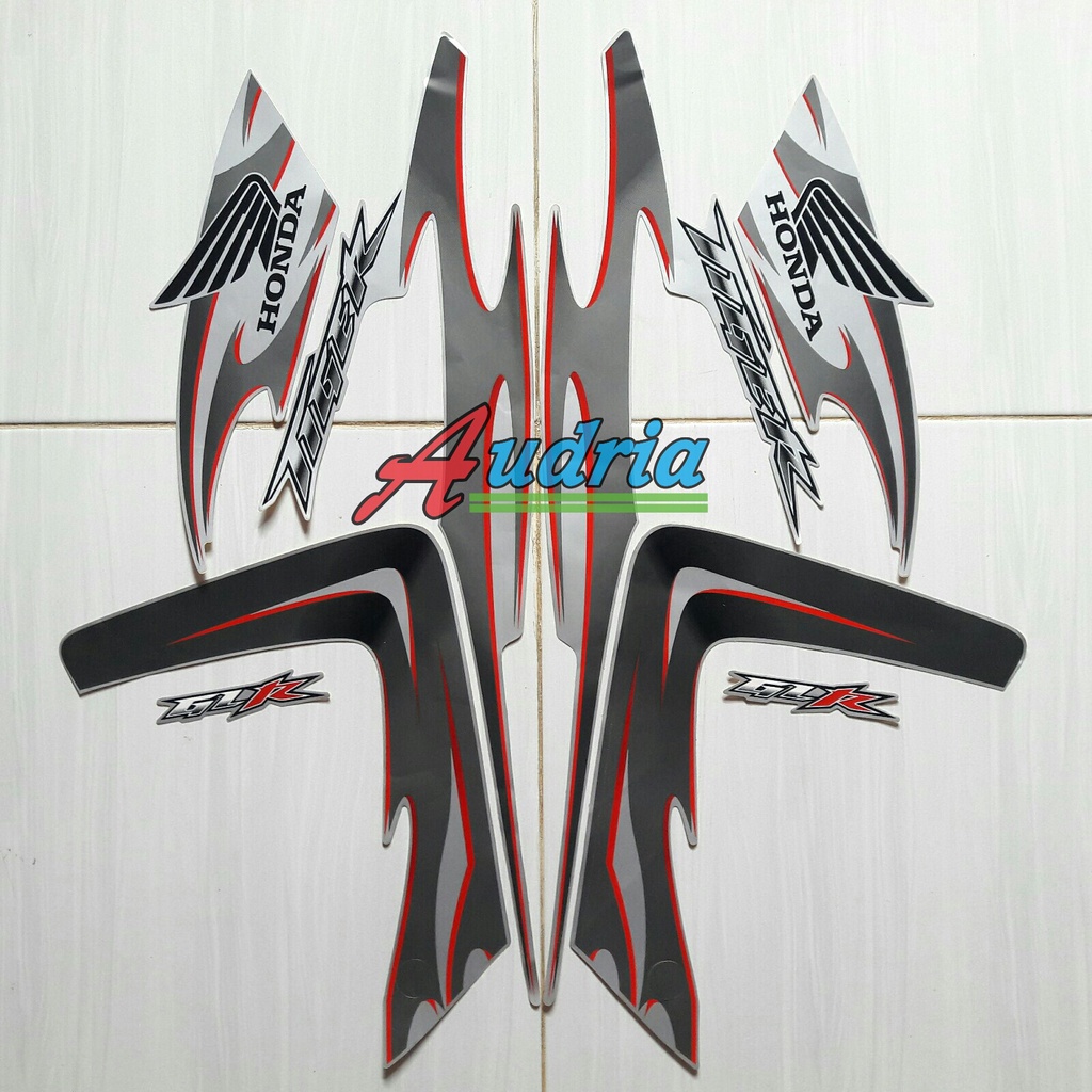 Stiker Striping Motor Honda Tiger Revo 2008 Silver