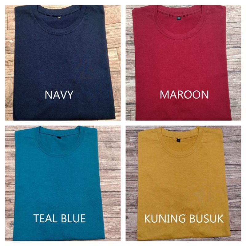 Kaos polos combed 30s