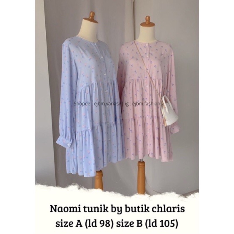 NAOMI TUNIK BUTIKCHLARIS | NAOMI TUNIK OCEAN BABY PINK BY BUTIK CHLARIS