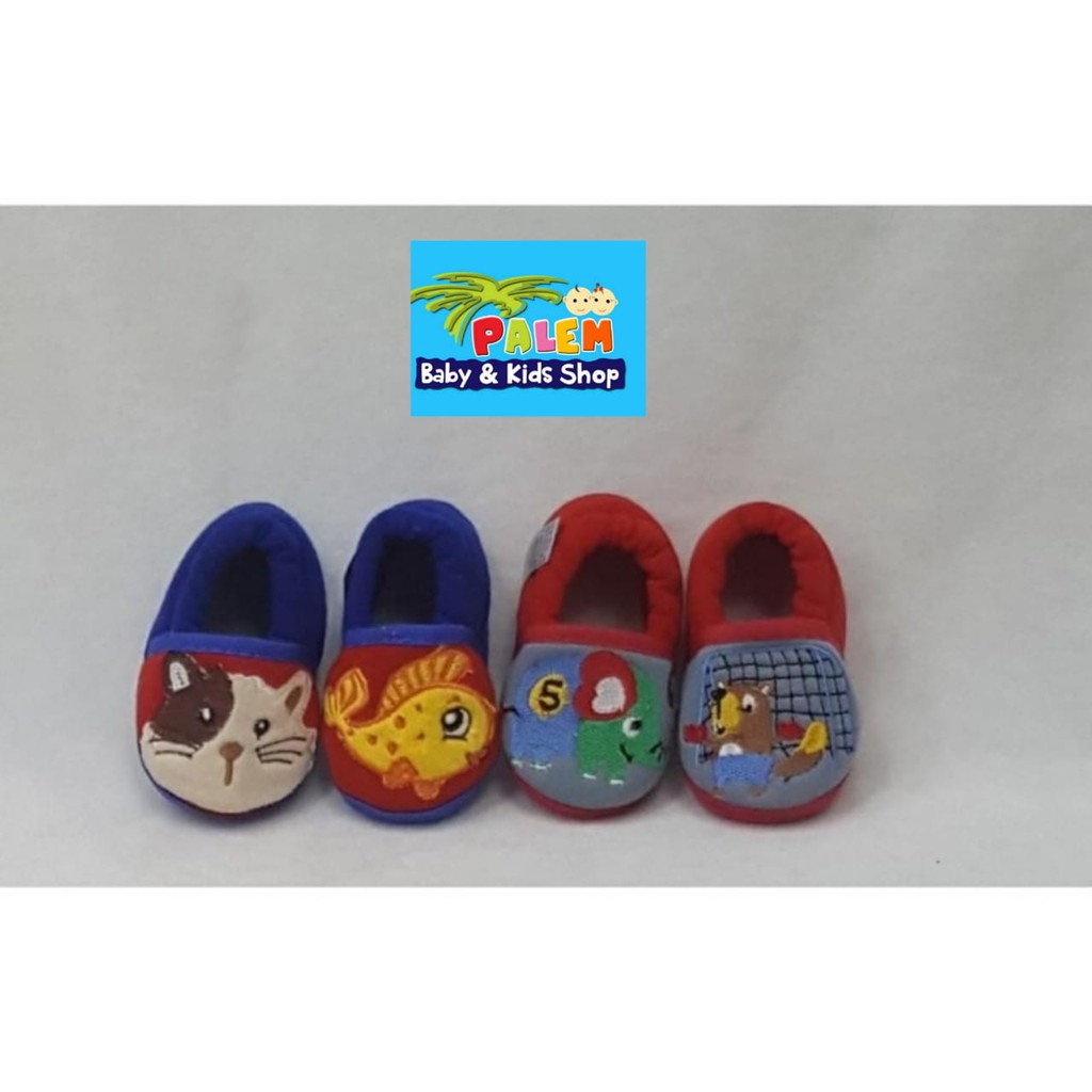 Eeru Baby Sepatu Untuk Bayi cowo Motif bus Newborn 0-3 bulan jn 962