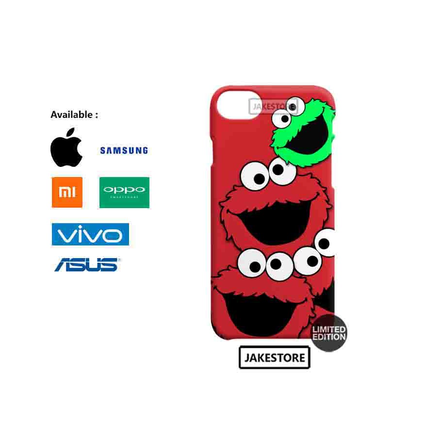 case xiaomi mi 6 note 4 pro vivo v7 plus samsung j7 pro f5 f7 f9 Cookie Monster Red Pattern hardcase
