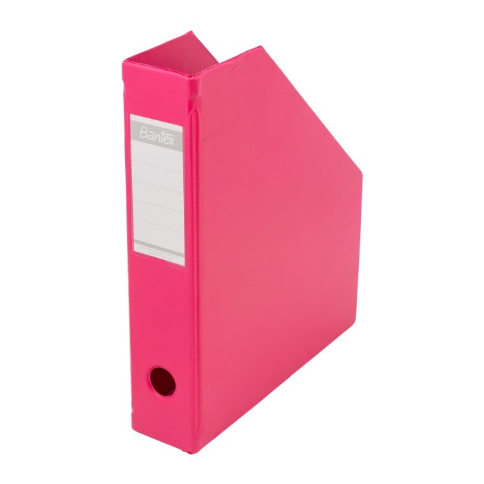 

File-Box- Bantex Magazine File (Box File) A4 7Cm Pink #4010 19 -Box-File.