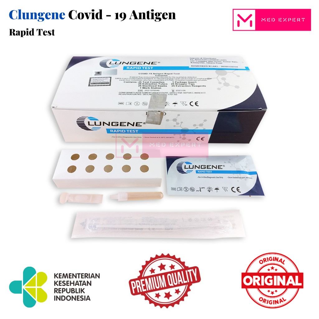 Alat swab antigen rapid test eceran isi 1 kit test swab