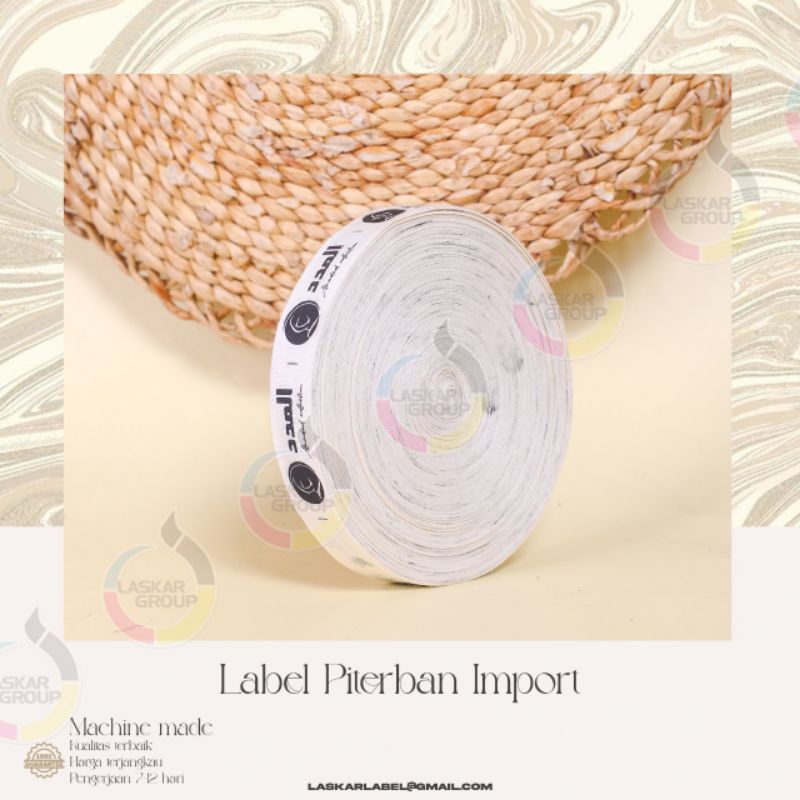 piterban import/label baju/label hijab