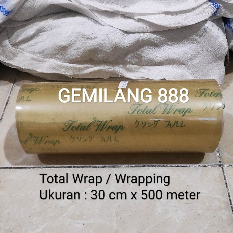 Total Wrap uk 30cm x 500 meter, plastik Wrap, Plastik pembungkus sayur/buah