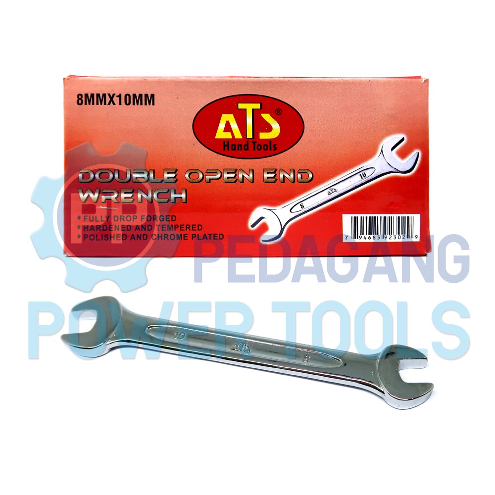 ATS KUNCI PAS 8 X 10 MM 8X10 DOUBLE OPEN END SPANNER WRENCH INGGRIS