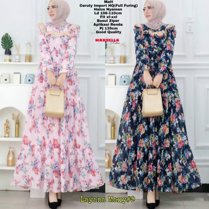 LAYANA MAXY #9 DRESS WANITA CANTIK TERBARU