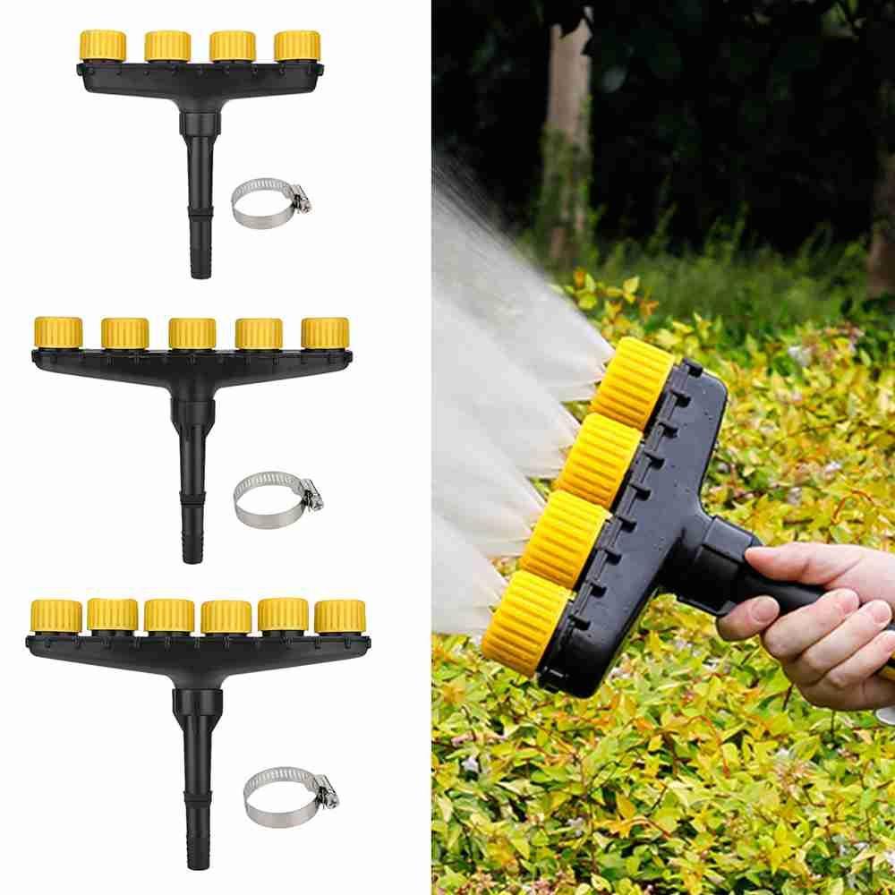 Solighter Multi-Head Sprinkler Perlengkapan Berkebun Atomizer Nozzle Semprotan Penyiraman Cakupan Area Besar